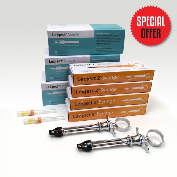LeEject 2 Syringes & Needles (4+3)